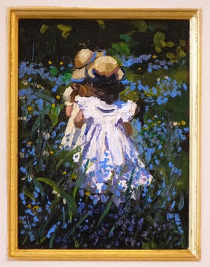 sherree valentine daines a walk in the bluebells close up sherree valentine daines a walk in the bluebells close up